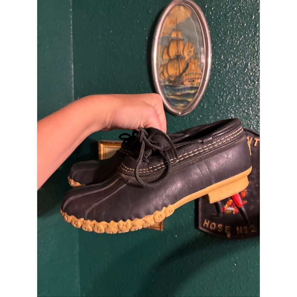 Vintage L.L.Bean Rubber Moc Duck Shoes Bean Shoes Sz 6